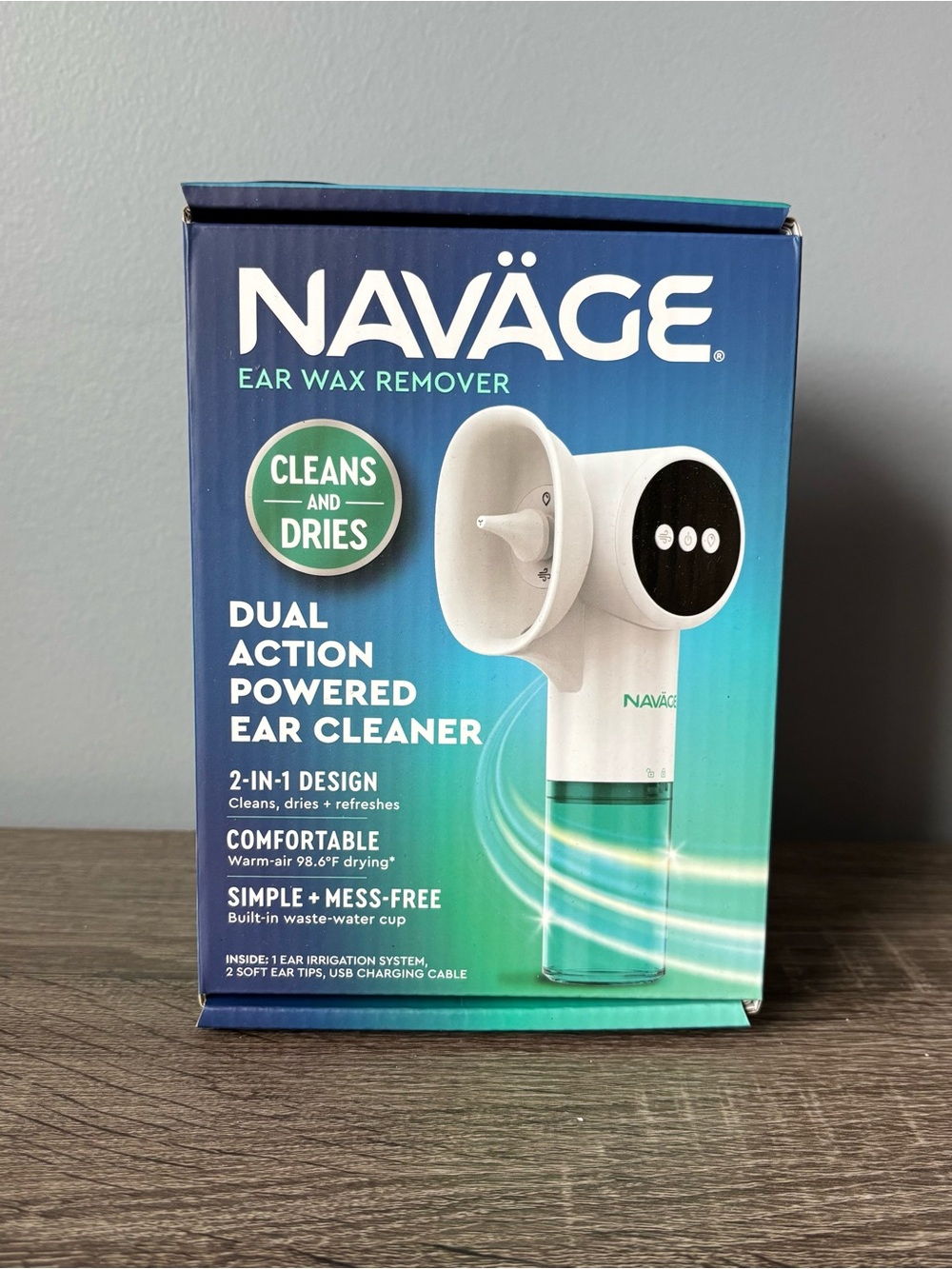 NEW Navage Dual Action Ear Cleaner Ear Wax Remover & Drier